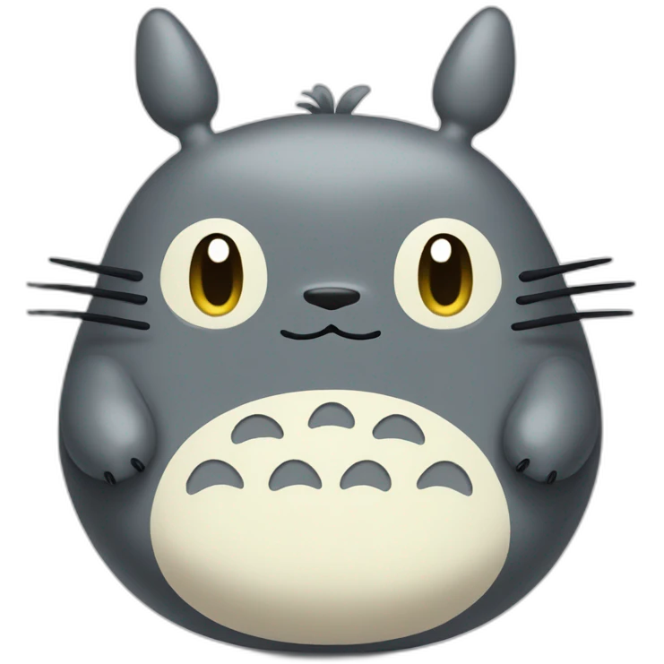 totoro smiling emoji