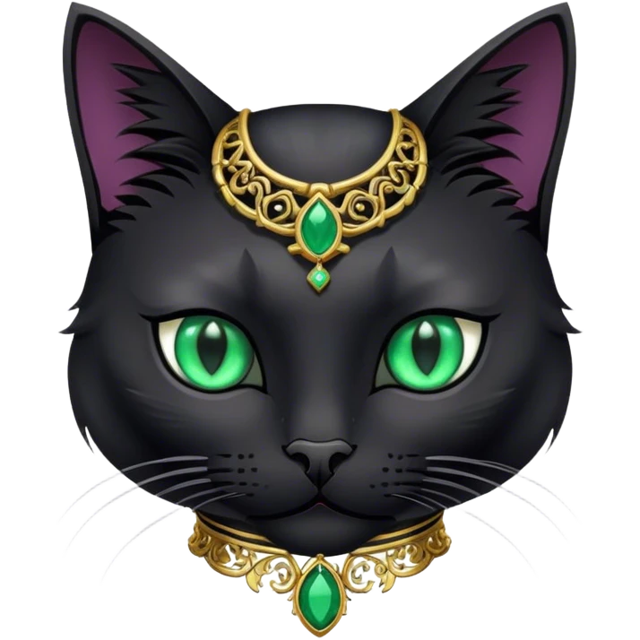 Gothic kitty emoji