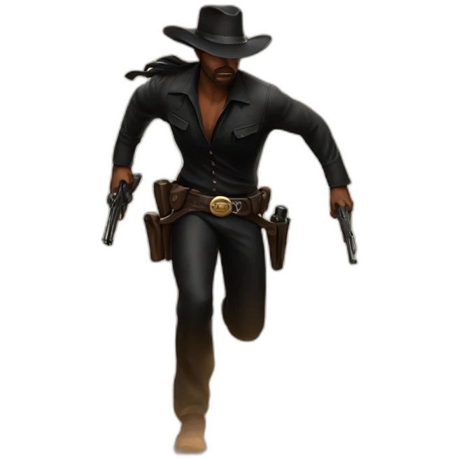 the man in black ran across the desert and the gunslinger followed emoji