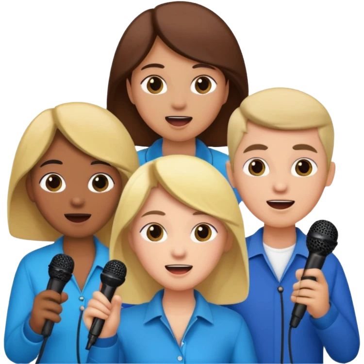 microphone for group karaoke with people more emoji