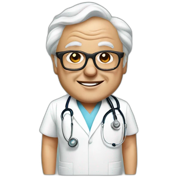 realistic danny devito as nurse emoji