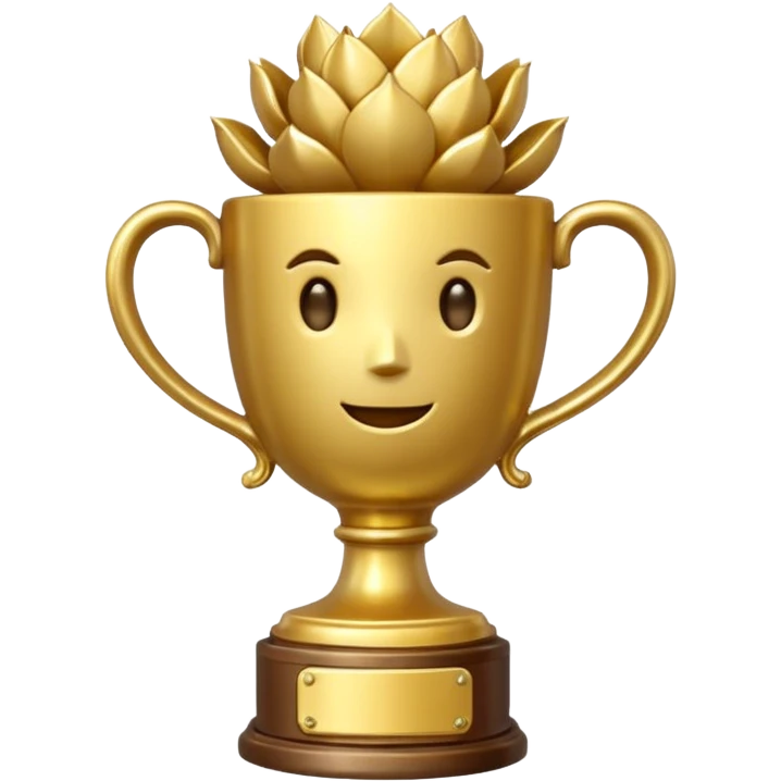 gold cactus cup trophy emoji