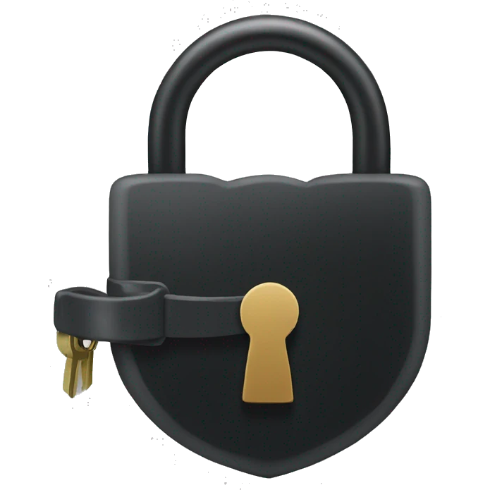 black lock emoji