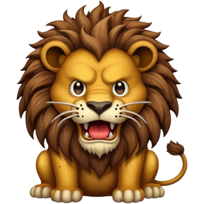 💩🦁 Fuse these two emojis together into a MONSTER LOGO emoji