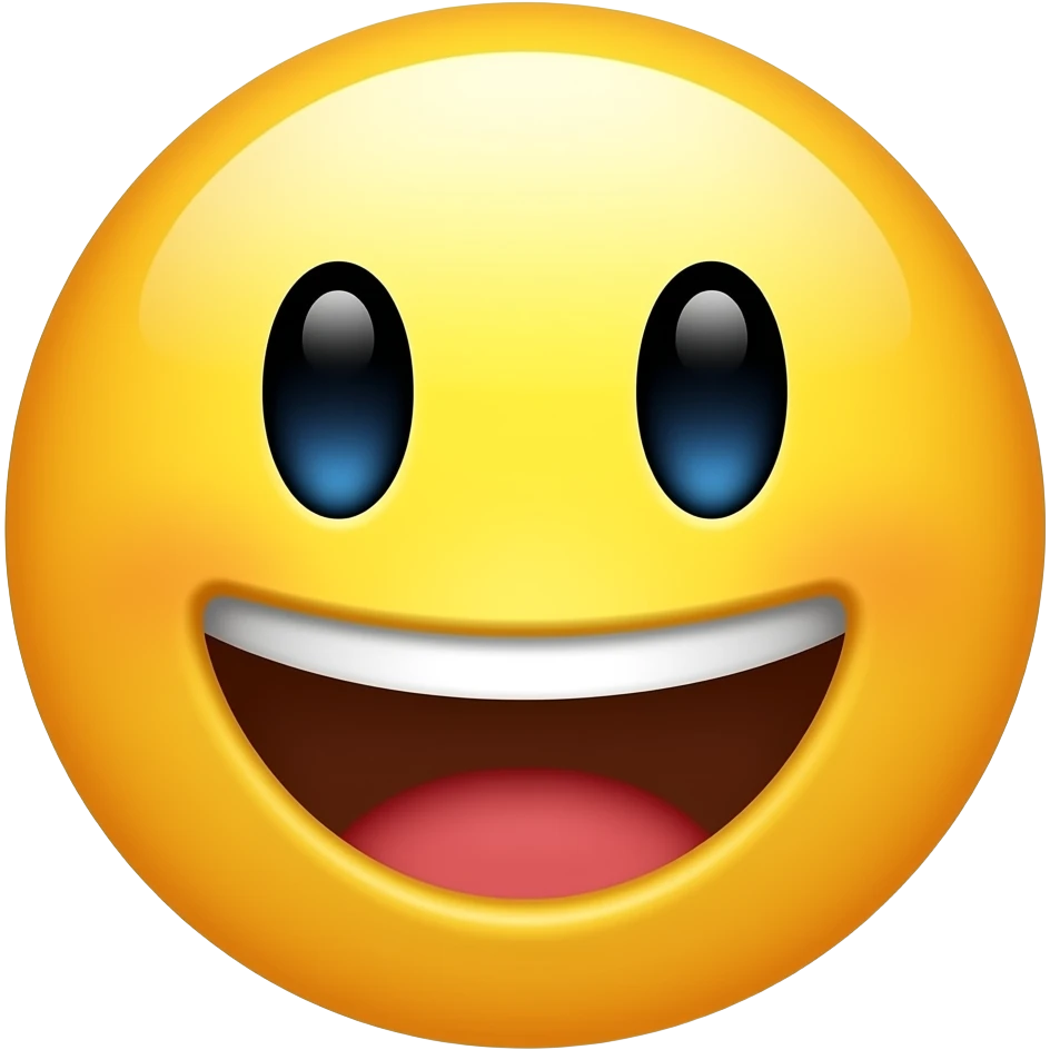 Yellow smiley nonstop talking emoji