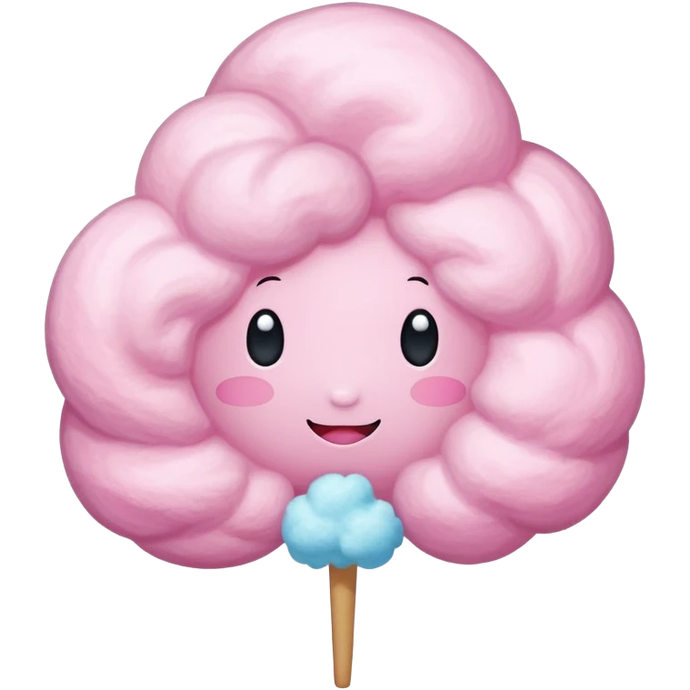 Giant cotton candy bigger than a person's head emoji