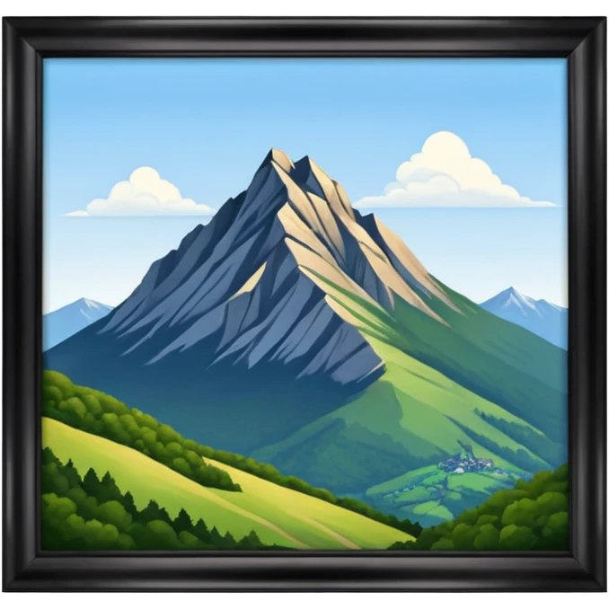 the mountain "Hoher Kasten" in St. Galler Rheintal emoji