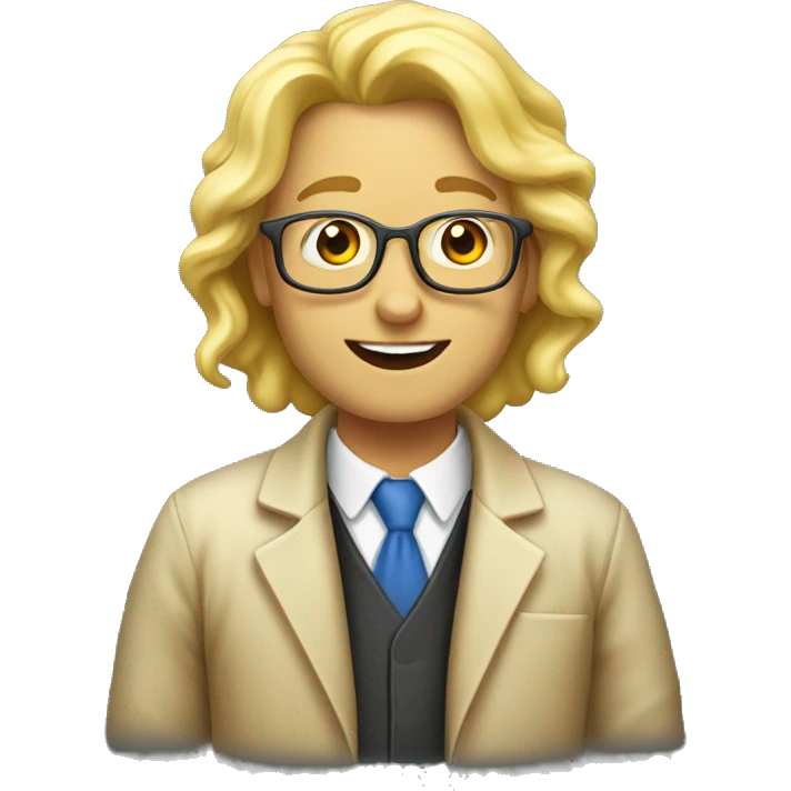 enseignante chimie blond emoji