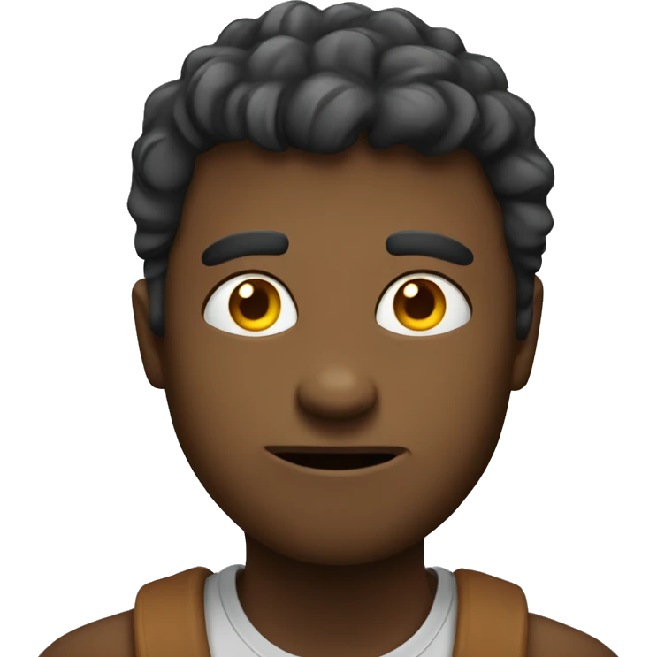 Emoji looking in destress emoji