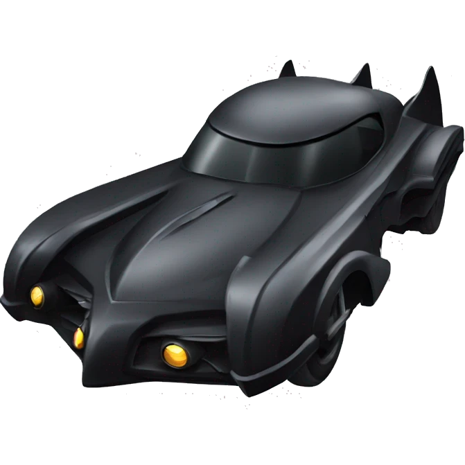 Batmobile speeding emoji