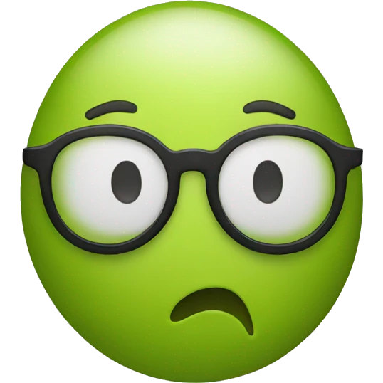 A blob with glasses emoji