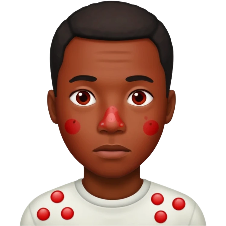 measles black man emoji