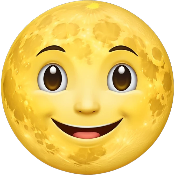 moon happy emoji