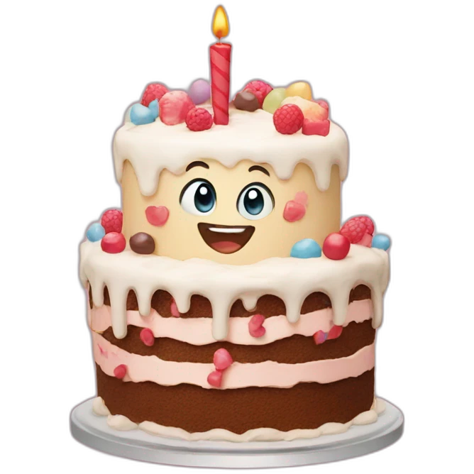 happy-cake emoji