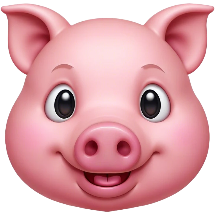 Cinematic Comical Pig Portrait Emoji, Head tilted dramatically with an exaggeratedly amused expression, featuring a striking rosy-pink hide with a playful snout and wide, expressive eyes filled with playful disbelief, Simplified yet hilariously expressive features, highly detailed, glowing with a slightly sassy glow, high shine, dramatic yet playful, stylized with an air of cheeky mischief, bright and endearing, soft glowing outline, capturing the essence of a spirited and over-the-top pig, so meme-worthy it feels like it could oink its way into internet fame instantly! emoji