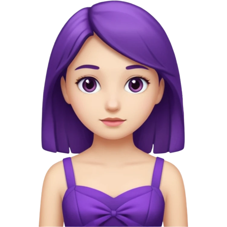 👗🧍‍♀️ merge this emojis the dress should be purple on a girl emoji