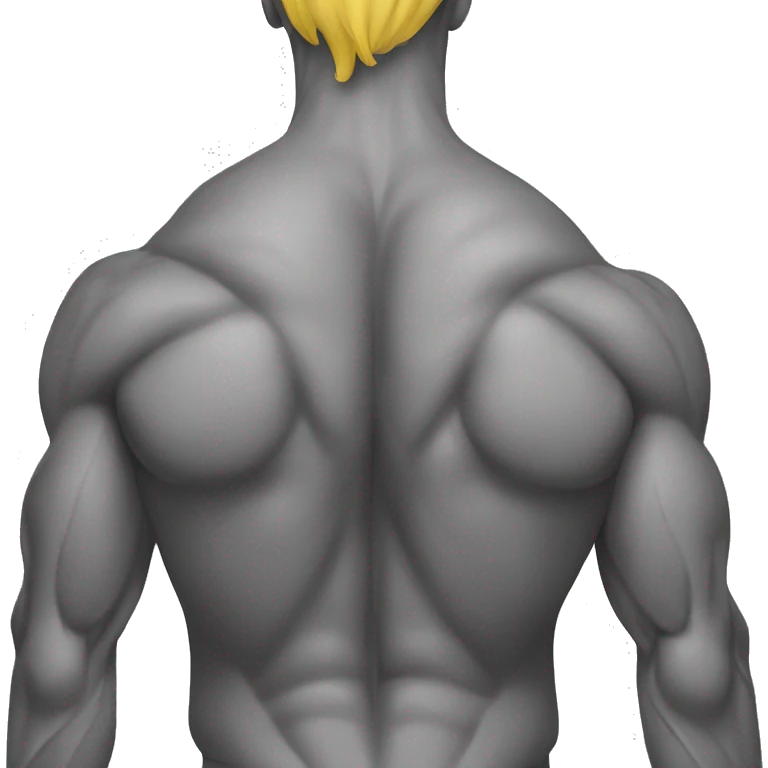 man back muscles yellow emoji
