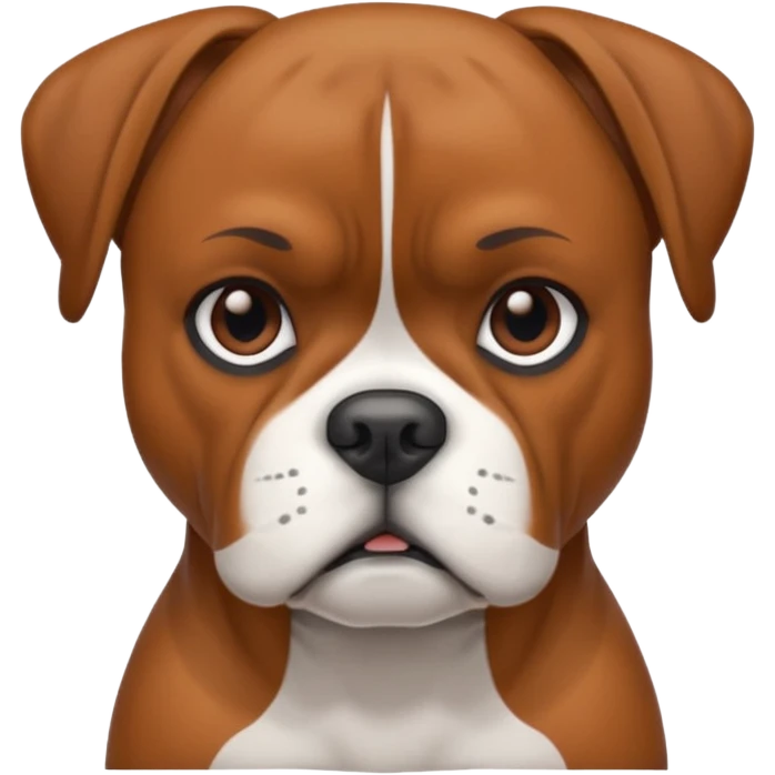 creame iconos de un boxer perro animal emoji