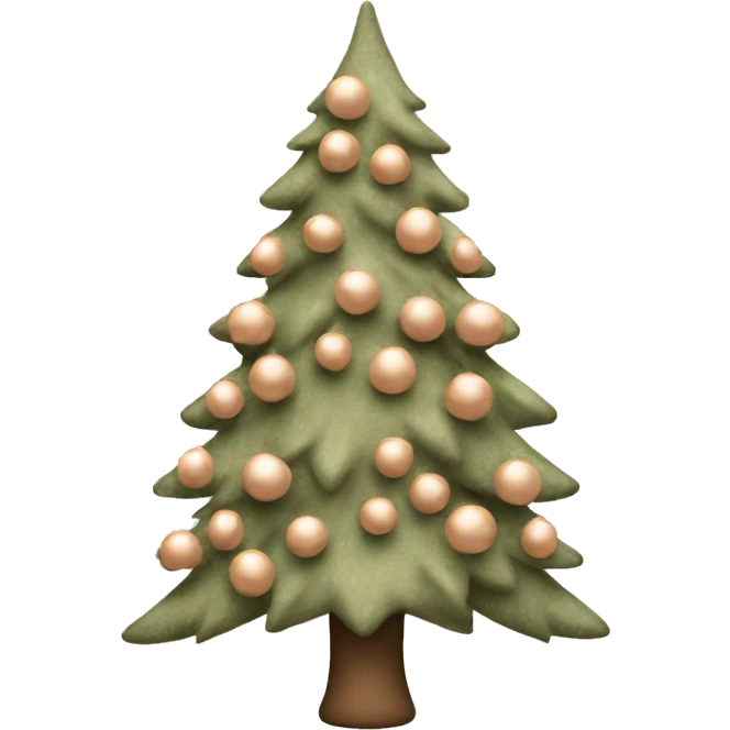 Christmas tree in nude colours  emoji