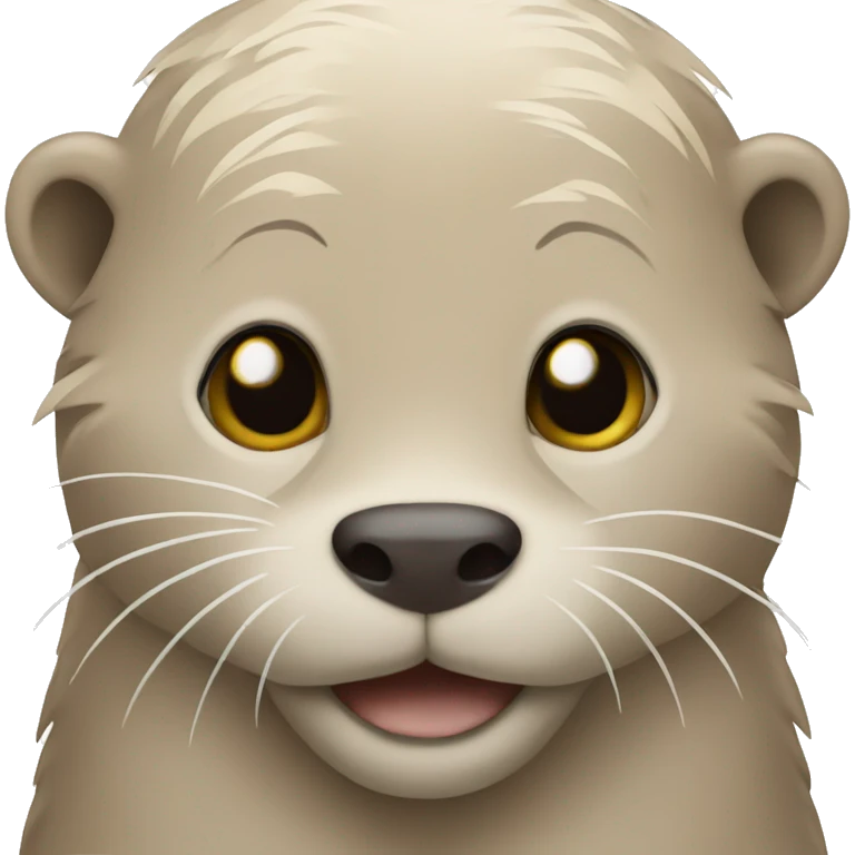 Otter with blonde hair emoji