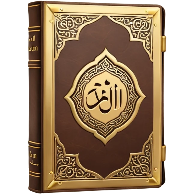 Quran closed book and Quran written in it emoji