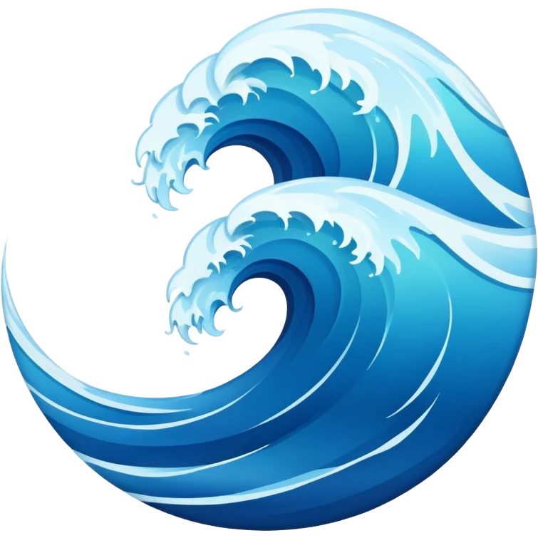 Realistic ocean  emoji