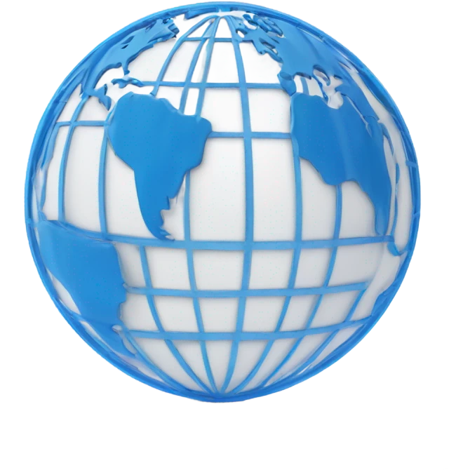 globe with blue meridians emoji