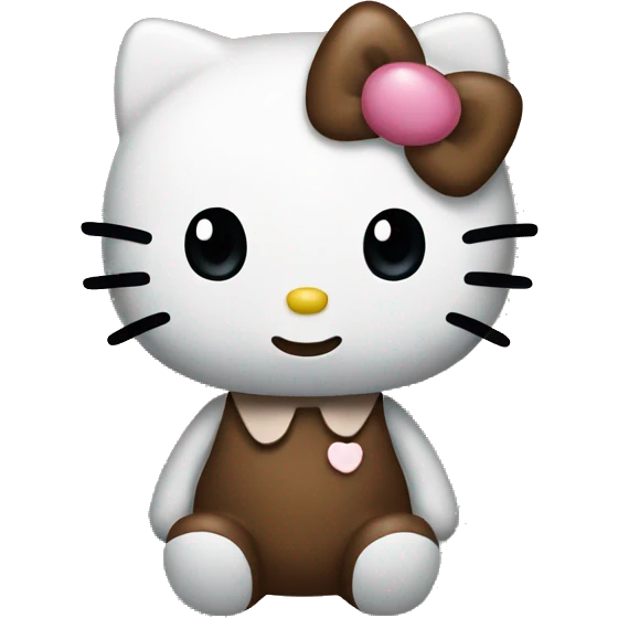 Hello kitty Brown  emoji