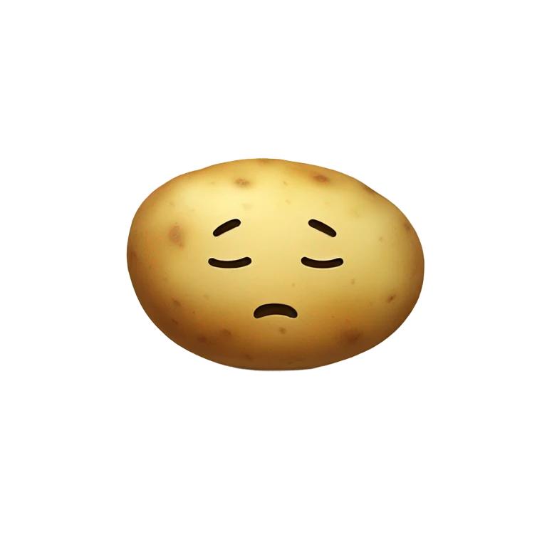 sleepy potato emoji