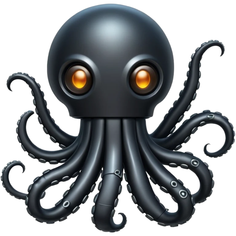 black robot tentacle emoji