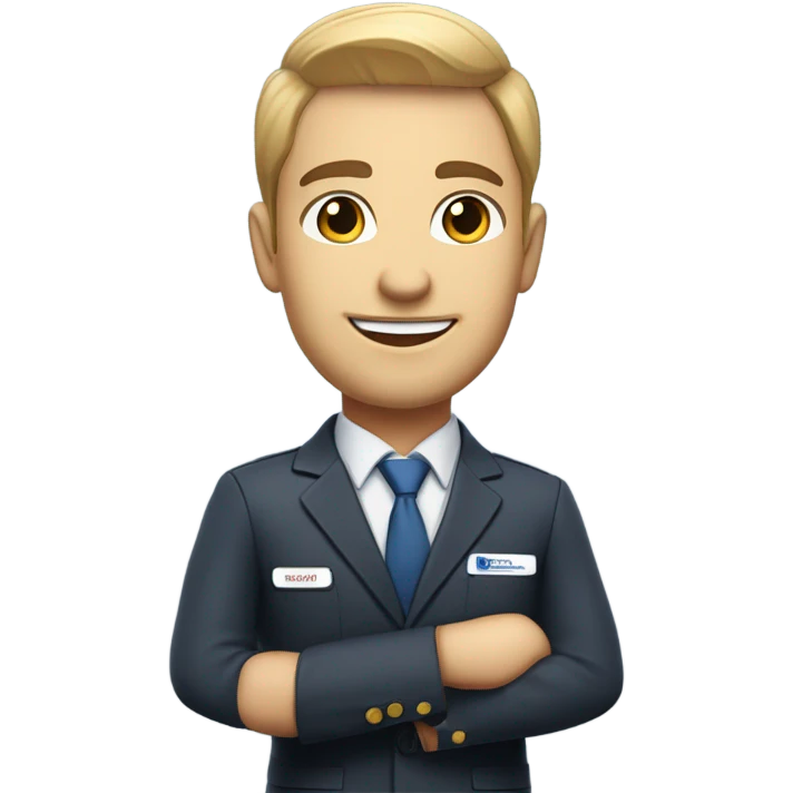 Male Flight Attendant emoji