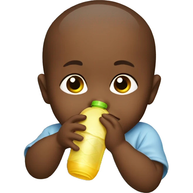 Baby drinking a bottle emoji