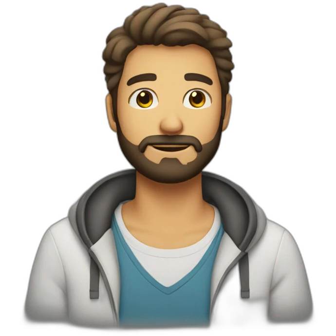 vicho guy with beard emoji