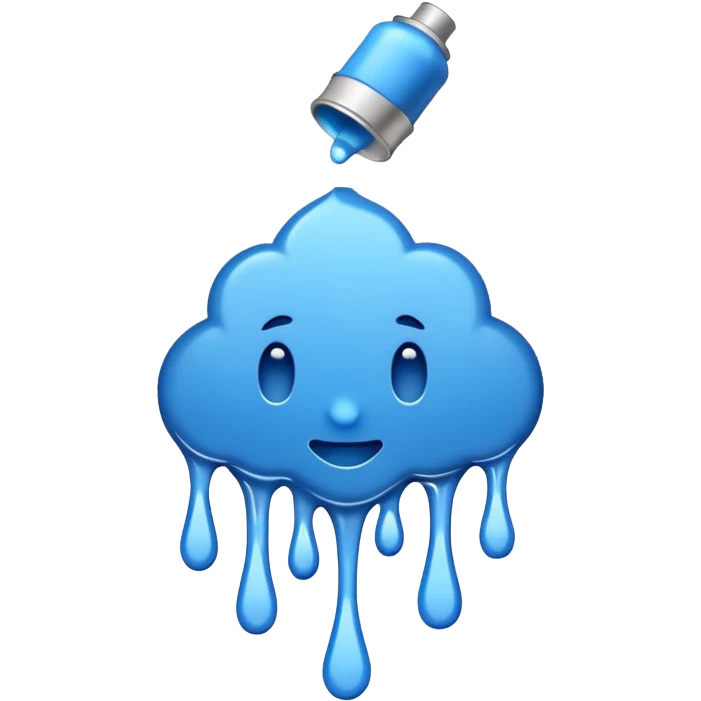 gaffiti spray paint blue emoji