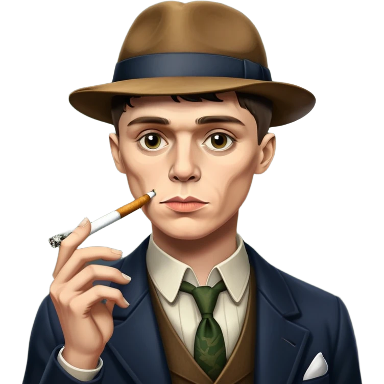 Thomas Shelby smokes weed emoji