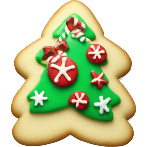 Christmas sugar cookie emoji