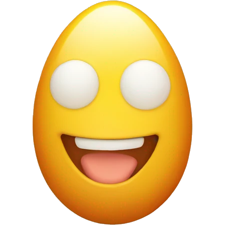 Happy sunside up egg emoji