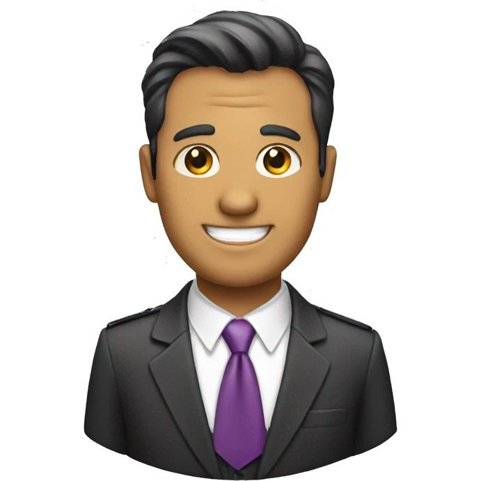 gerente hombre con corbata emoji