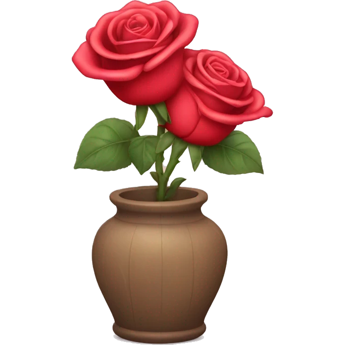 roses in a vas emoji