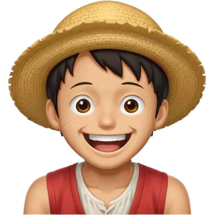 Luffy original con sonido riendose emoji