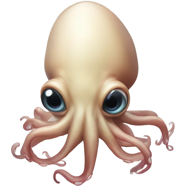 Hyperealistic squid emoji