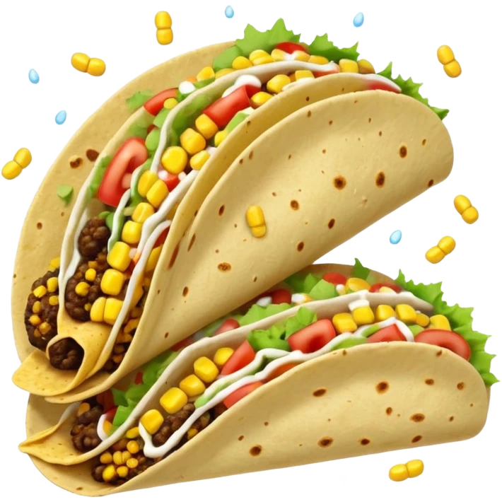tacos falling like rain emoji