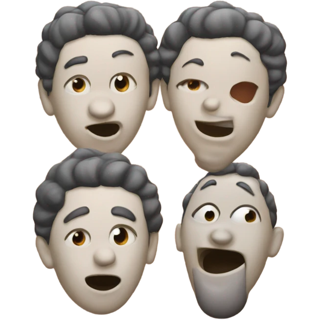 3 tongue emoji