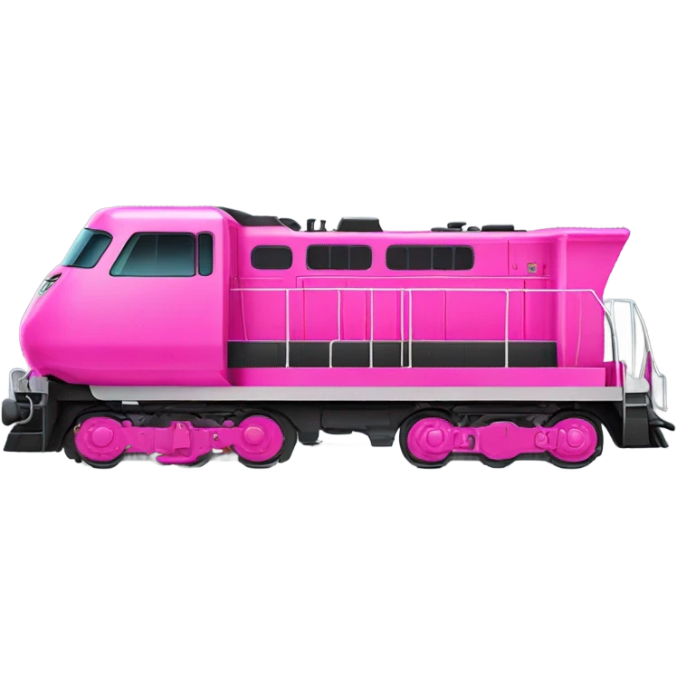Pink locomotive  emoji