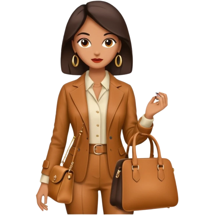 italian fashion with bag emoji