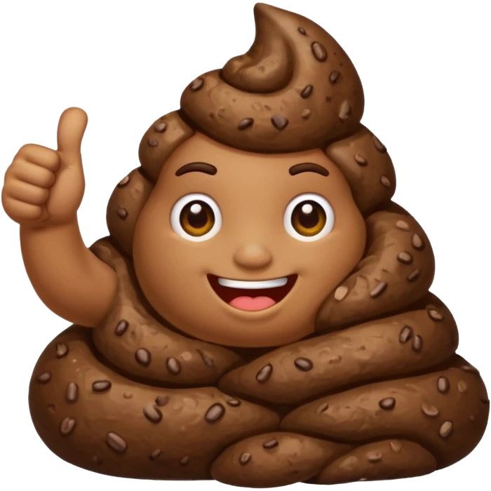 Poop thumbs up emoji