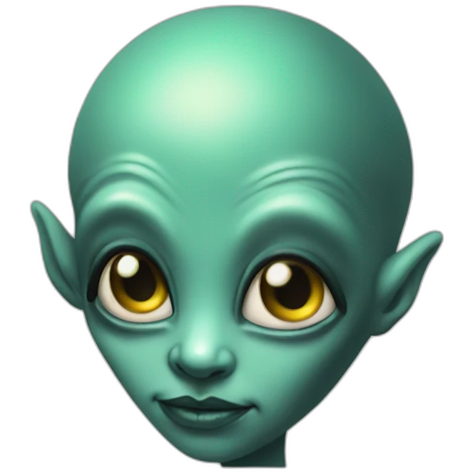Alien as a tattoo artisy emoji