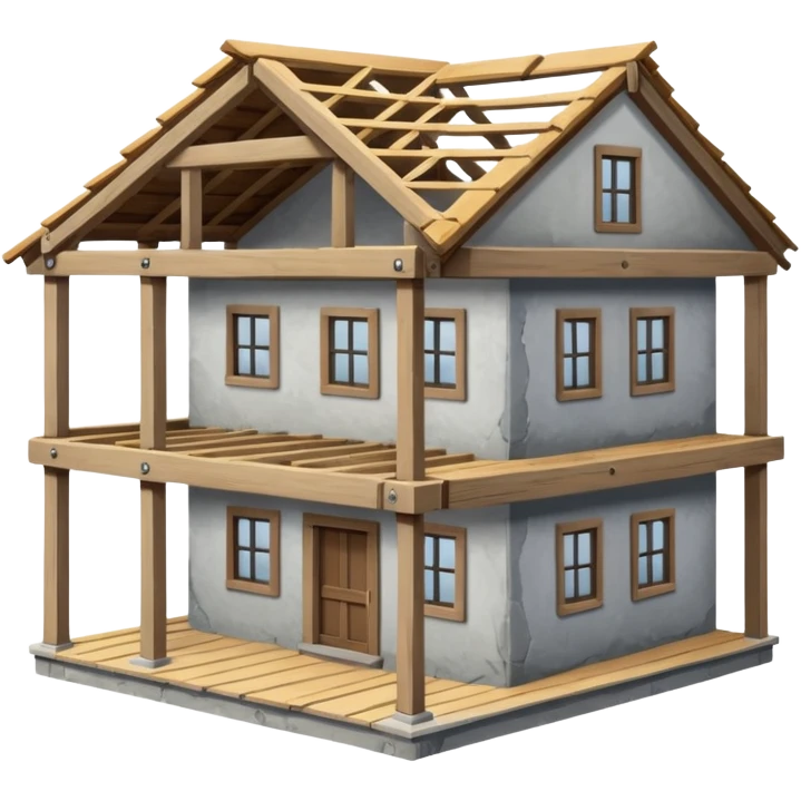 Half-built house emoji