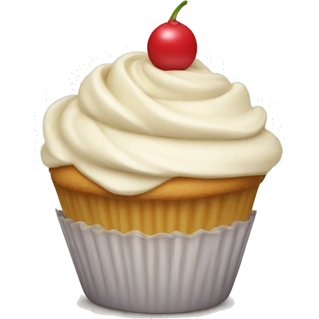 cupcake de vainilla emoji