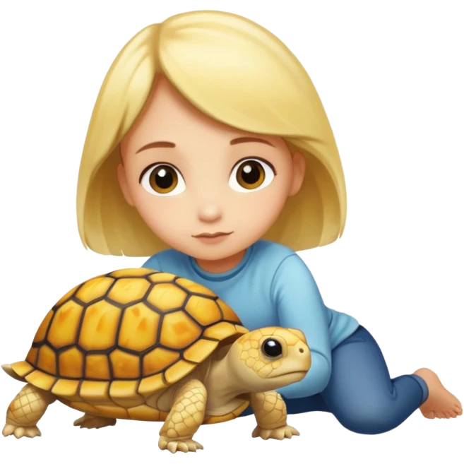 A young very small yellow tortoise emoji